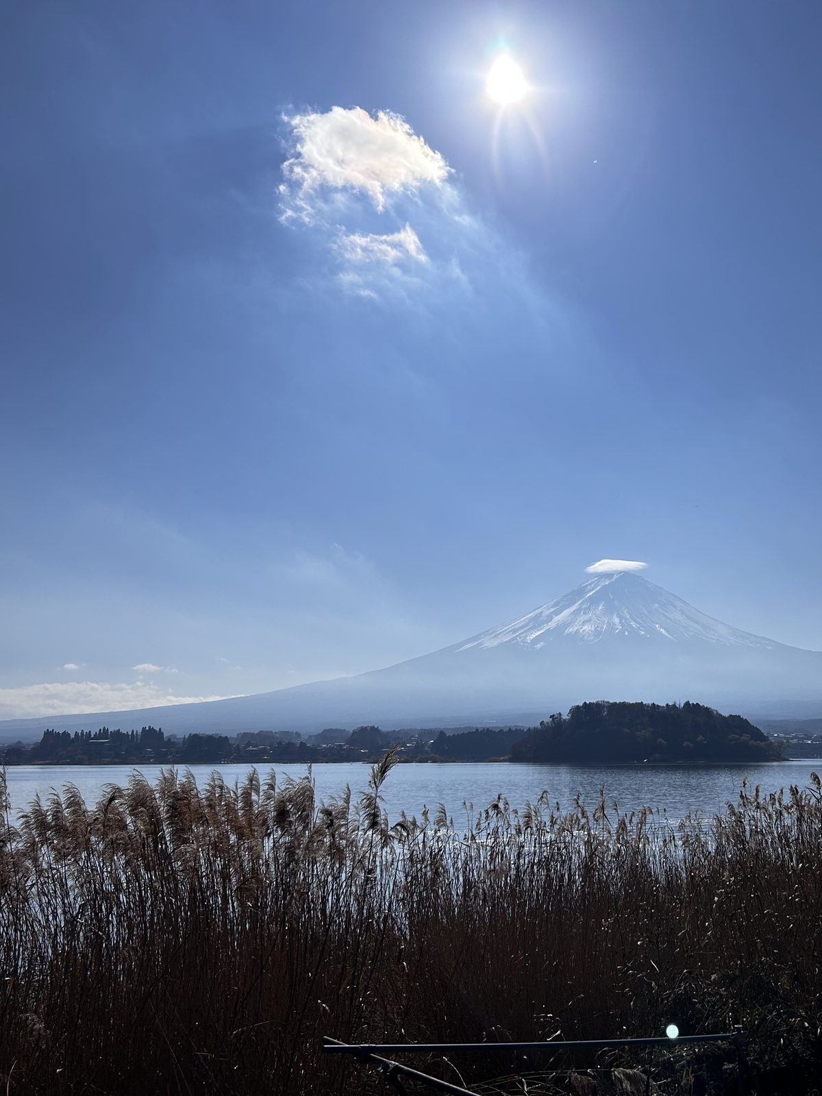 富士山與河口湖的原圖